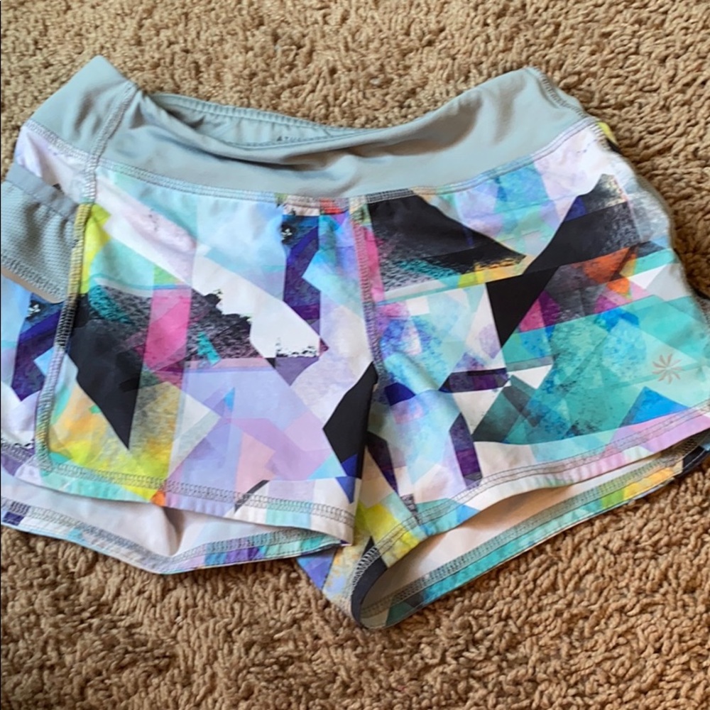 colorful Athleta Girl shorts